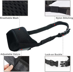 Dog Muzzle,Comfortable Breathable Mesh Soft Fabric