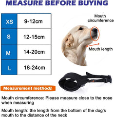 Dog Muzzle,Comfortable Breathable Mesh Soft Fabric