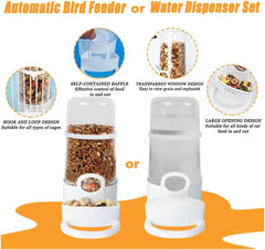 Automatic Hamster and Small Animal Feeder, Bird Food Bowl, Cage Accessories (16 * 14cm)