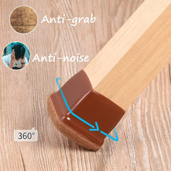 Chair Leg Floor Protectors with Wrapped Felt