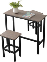 Dining & Bar Table Set, Industrial Style with Stools