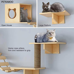 Wall Shelf Furniture Set and Perch