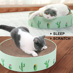 Cat Scratcher, Round Cat Scratch Pad for Indoor Cats