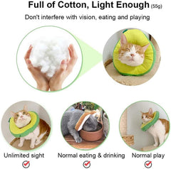 Adjustable Cat Cone Recovery Collar, Dog Cone Alternative After Elizabeth Collar Surgery