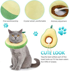 Adjustable Cat Cone Recovery Collar, Dog Cone Alternative After Elizabeth Collar Surgery