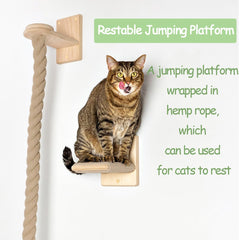 Cat Wall Climbing Rope,1.5m Long Cat Scratcher Rope
