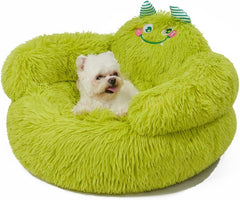 Soft Dog and Cat Bed,Indoor High Cushion Dog Bed