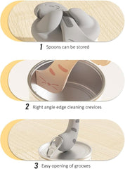 Cat Food Can Lid and Spoon，Pet Food Can Supplies Set
