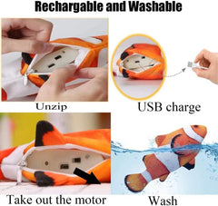 Electric Moving Fish Cat Toy