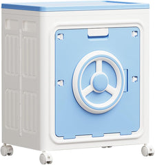 Foldable Toy Storage Box with Wheels