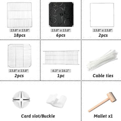 Cat Cage Indoor, Detachable Metal DIY Pet Playpen,Portable Collapsible Pet Cat Cage Enclosure for Small and Medium Pets (75 * 75 * 73cm, white)