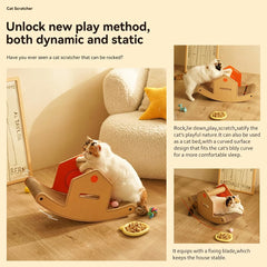 New Cat Scratcher, Rocking House Cat Scratching Board Nest