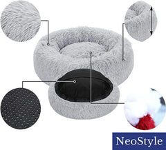 Cat Beds for Indoor Cats,Plush Pet Bed,Cat Sleeping Bed