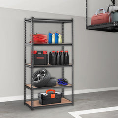 Heavy-Duty 5-Tier Adjustable Metal Storage Shelving Unit