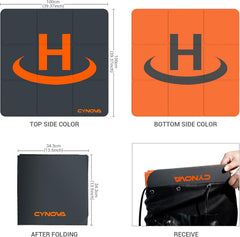 CYNOVA 3.33 FT Drone Landing Pad Weighted Large