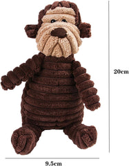 Dog Toys,Plush Corduroy Durable Dog Toy,Squeaky Plush Toys