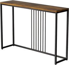 Modern Console Table, Narrow & Long Sofa Table with a Stable Steel Frame