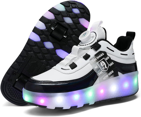 Kid Roller Skates Shoes,LED Light Up Shoes