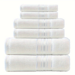 6pcs high - end J hotel bath towel set, 2 square towels, 2 towels, 2 bath towels - Nimall