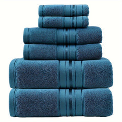 6pcs high - end J hotel bath towel set, 2 square towels, 2 towels, 2 bath towels - Nimall