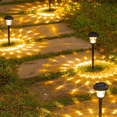 6pcs Solar Powered Water Drop LED Path Lights Decorative Landscape Lighting - Nimall