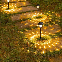 6pcs Solar Powered Water Drop LED Path Lights Decorative Landscape Lighting - Nimall