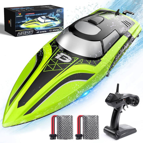 قارب DEERC RC مزود بإضاءة LED، 30 دقيقة أو أكثر LK017 