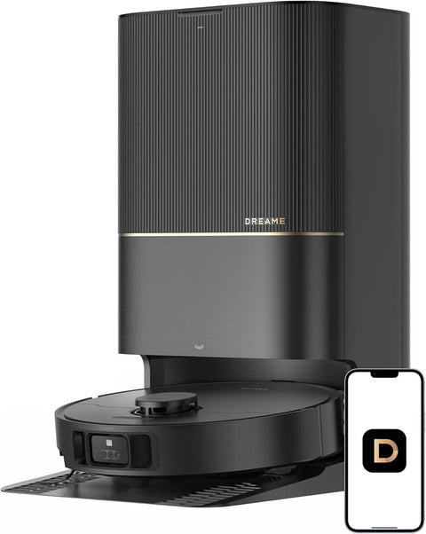 مكنسة كهربائية روبوتية Dreame X40 Ultra مع ممسحة قابلة للإزالة والرفع، قوة شفط 12000 باسكال، فرشاة جانبية للتنظيف الشامل، ممسحة ولوح غسيل بدرجة حرارة 158 درجة فهرنهايت، تنظيف ذاتي، إفراغ تلقائي، إعادة تعبئة تلقائية، فرش قابلة للرفع 