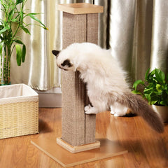 80cm Tall Cat Scratchers for Indoor Cats,Cuboid Sisal cat scratch column