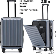 Winsoyya Suitcase Trolley Carry on Hand Cabin Luggage