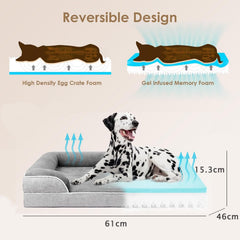 Dog Bed，Washable Dog Sofa Bed for Large Medium Small Dogs