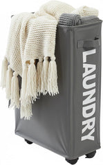 Rolling Laundry Basket with Wheels