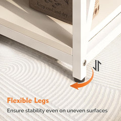 Adjustable 3-Tier Console Table, 100x35cm, Charging Port, Ideal