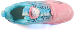 Kid Roller Skates Shoes Shoes with Wheels LED Light