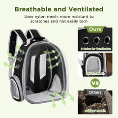 Cat Carrier Bubble Bag, Transparent Breathable Capsule Backpack