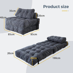 Folding Sofa Bed - Convertible Sleeper Chair with Pillow