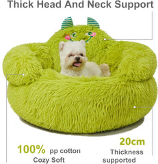 Soft Dog and Cat Bed,Indoor High Cushion Dog Bed