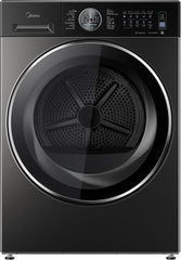 Midea 10Kg Heat Pump Dryer, Dual Inverter, Sensor Dry, Turbo Drying, Anti-Crease, UV Hygiene, Condenser Self-Cleaning, Reversible Door, Smart Home Compatible – 1400 RPM – Titanium, MD210H100W/T-GCC