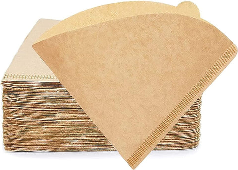 Coffee Filter 100 pcs, Coffee Filter Paper V60 Unbleached Disposable Coffee Filters Paper for Pour Over and Drip Coffee Maker (2-4 Cups)