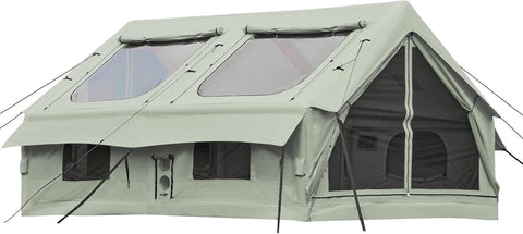 130 SQFT Inflatable Tents for Camping, 8-12 Person Tent with 2 TPU Skylight,