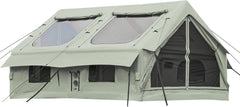 130 SQFT Inflatable Tents for Camping, 8-12 Person Tent with 2 TPU Skylight,
