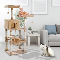 Large Multi-Level Cat Tree for Indoor Cats,Cat Tree Condo