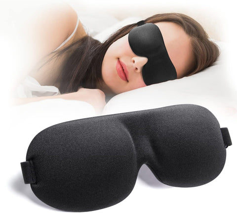 Sleep Mask 100% Blackout 3D Contoured Sleep Eye Mask