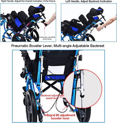 Fully Lying Wheelchair Forke Hemiplegia Disabled Cerebral Palsy
