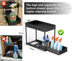 Under Sink Shelf Organizers and Storage Rack