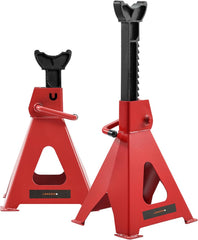 Lawazim Jack Stand 3 Ton-2 Piece 2.5kg- Heavy-Duty Easy to Use Automotive Lifting Stands with Adjustable Height and Ratchet Mechanism Ideal for Vehicle Maintenance Tire Changing and Undercarriage Work