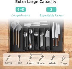 Cutlery Tray for Drawer Organizer