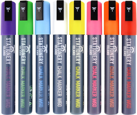 Chalk Pens D60 Pack Of 8 Neon Colours
