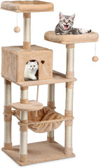 Large Multi-Level Cat Tree for Indoor Cats,Cat Tree Condo