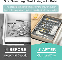 Cutlery Tray for Drawer Organizer